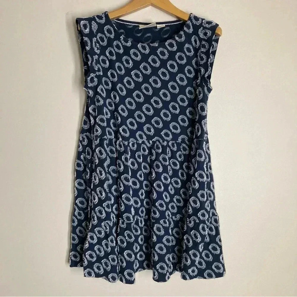 Anthropologie XS Maeve Navy and White Mini Dress - Picture 1 of 9